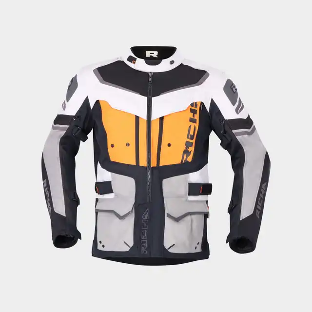 Richa Infinity 2 Adventure MC-Jakke Grå/Oransje 