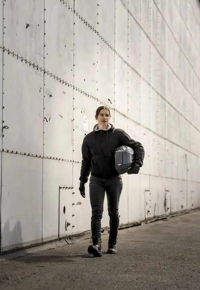 Bullfighter Viking Kevlar MC-Hoodie Svart 