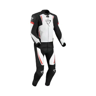 Difi Jerez 2-pcs Skinndress Hvit/Rød 2-pc Racingdress fra Difi
