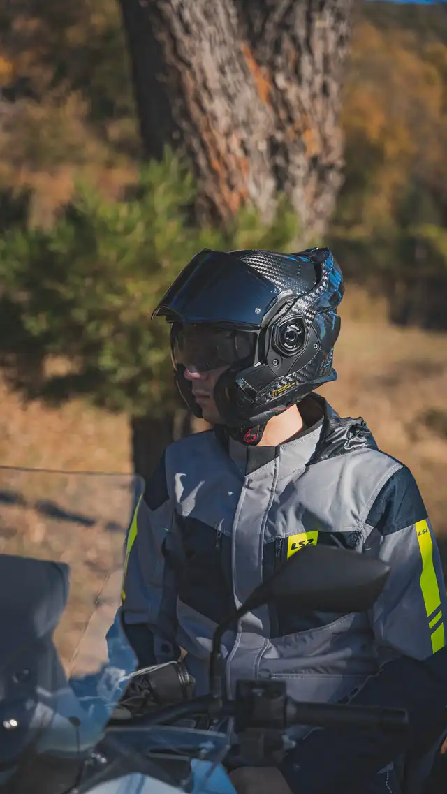 LS2 Åpningshjelm FF901 Advant X Gloss Carbon 