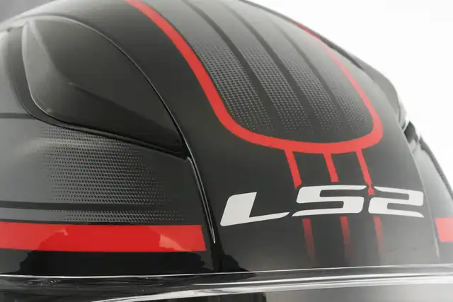 LS2 MC-Heljelm FF353 Rapid II Circuit Svart/Rød 