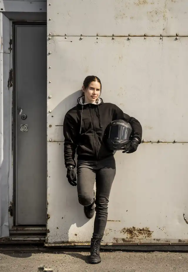 Richa Nora 2 Skinny Kevlar MC-Jeans Svart Lengde: 32 