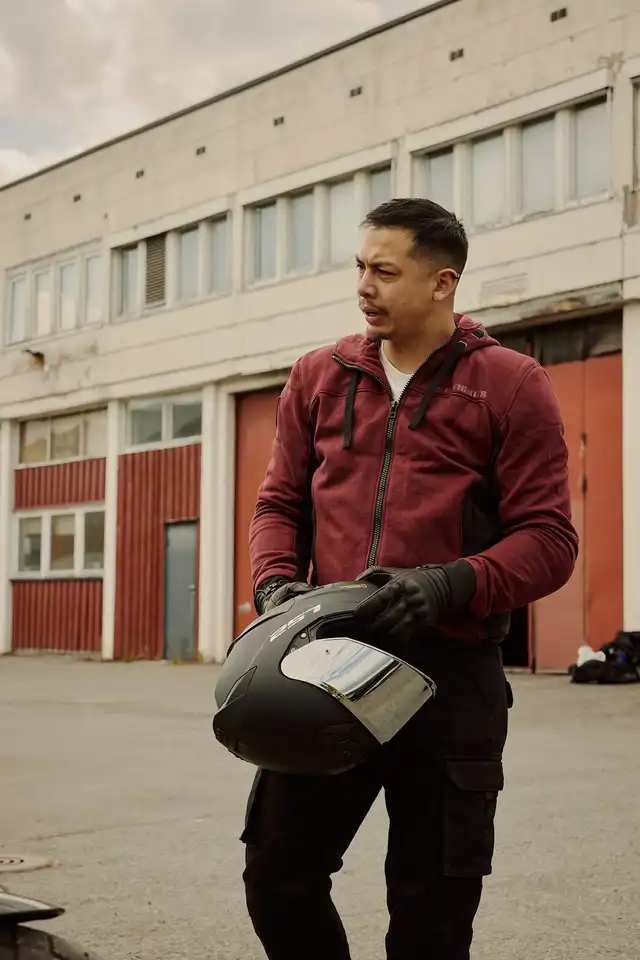 Bullfighter Atlas MC-Hoodie Burgunder 