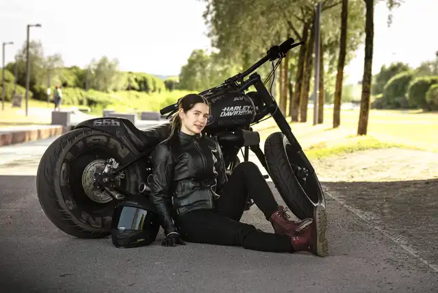 Richa Jegging Dame Kevlar MC-Jeans Svart Lengde: 32 