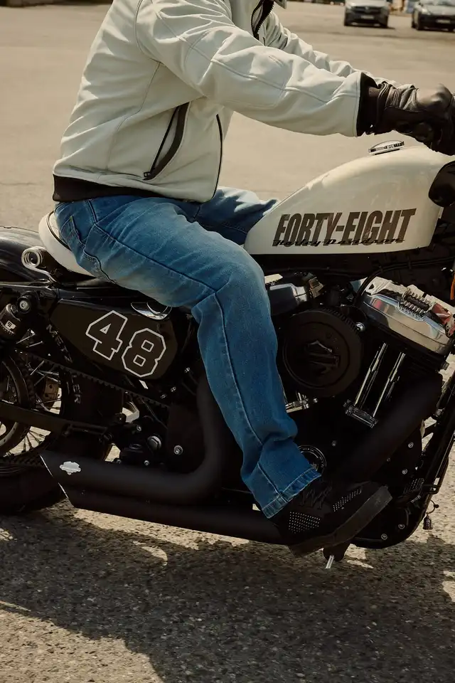 Bullfighter Cobra Kevlar MC-Jeans Lyseblå Lengde: 32 