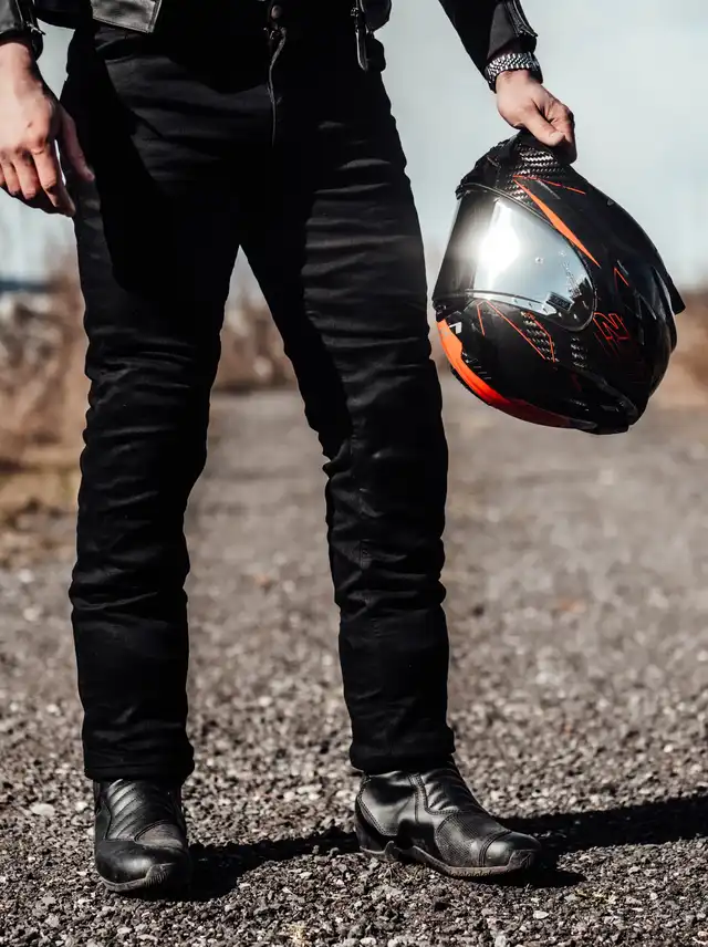 Richa Jegging Kevlar MC-Jeans Herre Svart Lengde: 30 