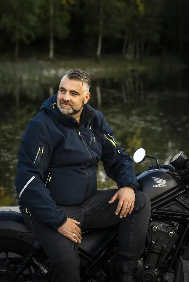 Sweep Breakout Softshell MC-Jakke Navy Blå 