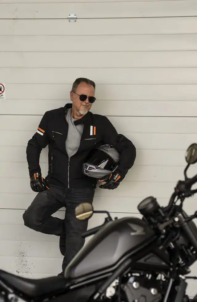 Bullfighter Hero MC-Jakke Svart/Hvit/Oransje 