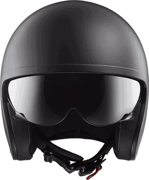 LS2 Halvhjelm OF599 Spitfire Matt Svart 