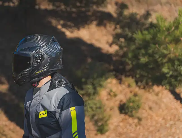 LS2 Åpningshjelm FF901 Advant X Gloss Carbon 