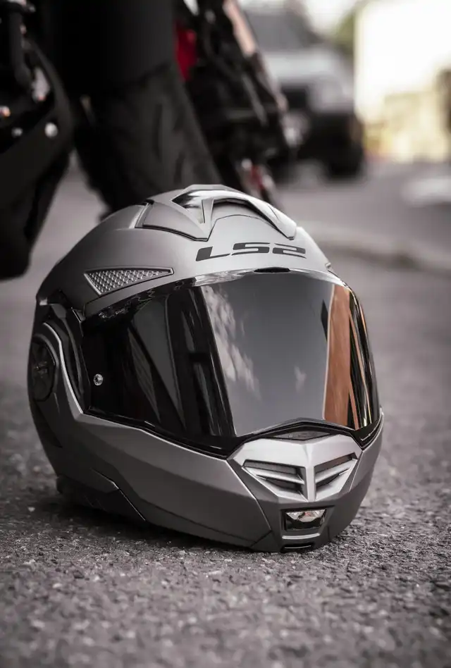 LS2 Åpningshjelm FF901 Advant X Matt Titanium 