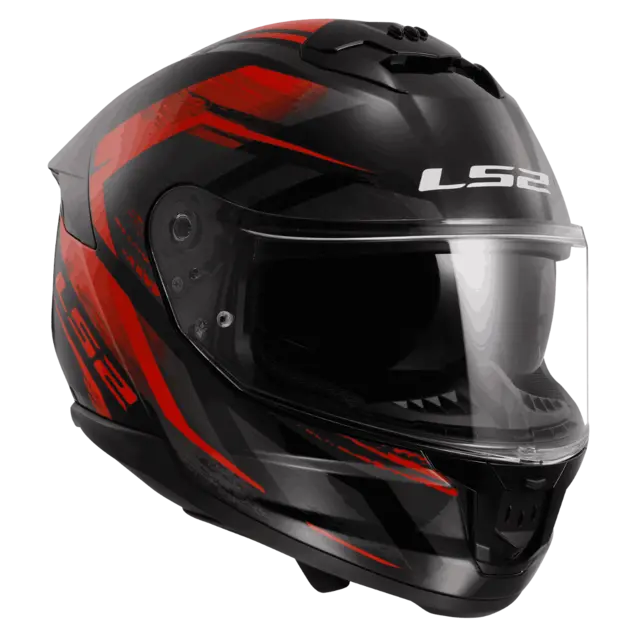 LS2 MC-Hjelm FF808 Stream II Svart/Rød 