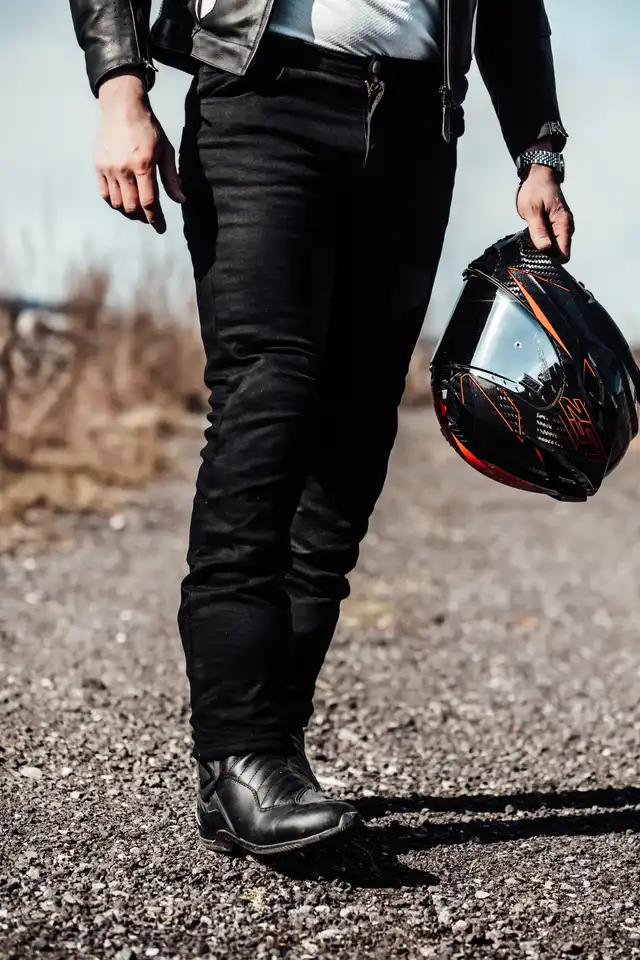 Richa Jegging Kevlar MC-Jeans Herre Svart Lengde: 30 