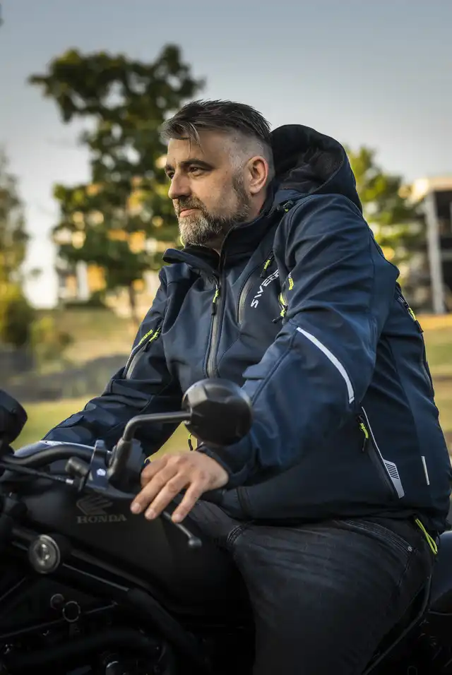 Sweep Breakout Softshell MC-Jakke Navy Blå 