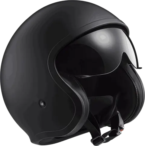 LS2 Halvhjelm OF599 Spitfire Matt Svart 