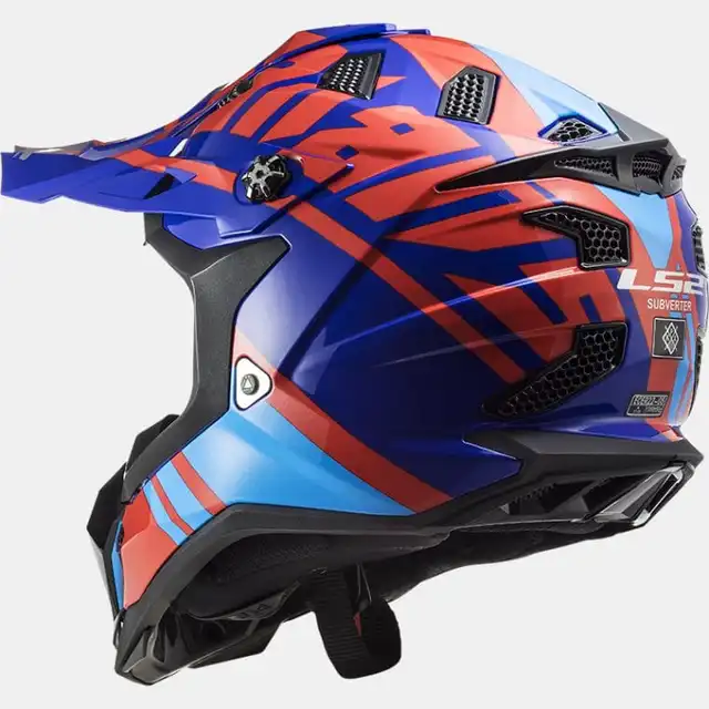 LS2 Crosshjelm MX700 Subverter Gammax Rød/Blå 
