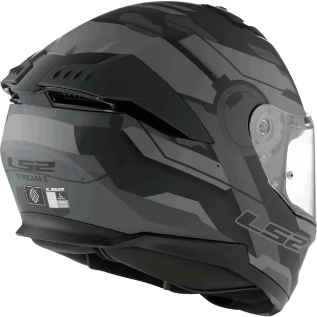 LS2 MC-Hjelm FF808 Stream II Matt Titanium Grå 
