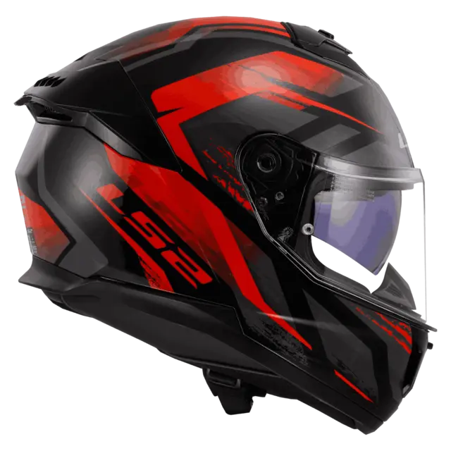 LS2 MC-Hjelm FF808 Stream II Svart/Rød 