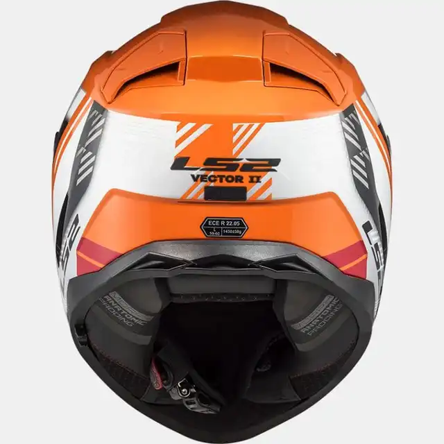 LS2 MC-Hjelm FF811 Vector II Stylus Svart/Oransje 