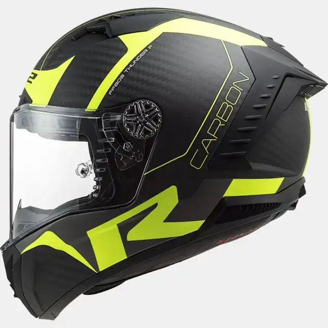 LS2 MC-Hjelm FF805 Thunder Racing Hi-Vis/Gul 