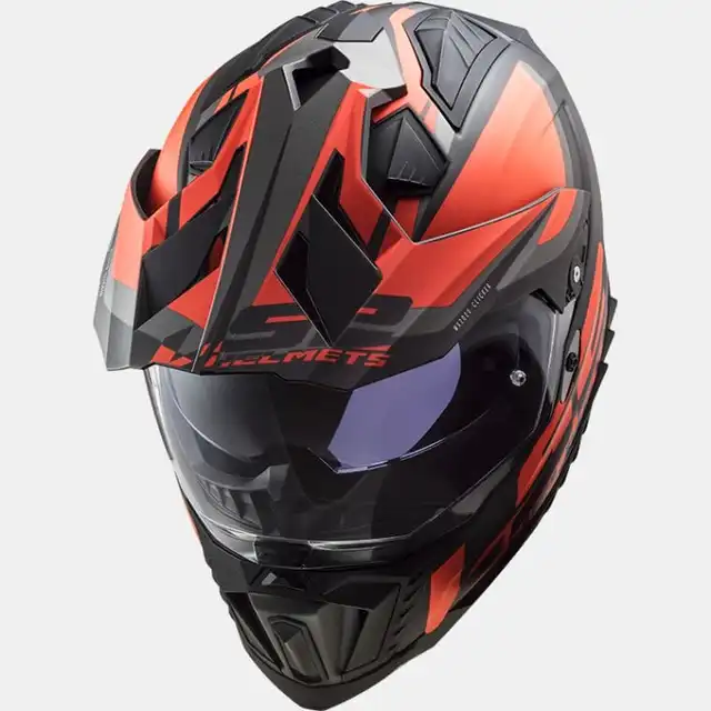 LS2 Endurohjelm MX701 Explorer Alter Svart/Oransje 