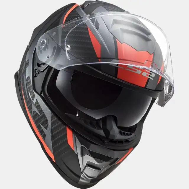 LS2 MC-Hjelm FF800 Storm II Racer Svart/Oransje 