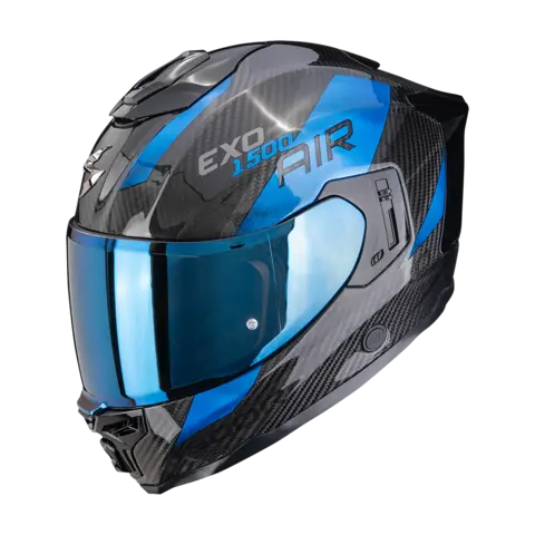 Scorpion EXO-1500 CARBON AIR EXO-1500 CARBON AIR PLATTED Sort/Blå