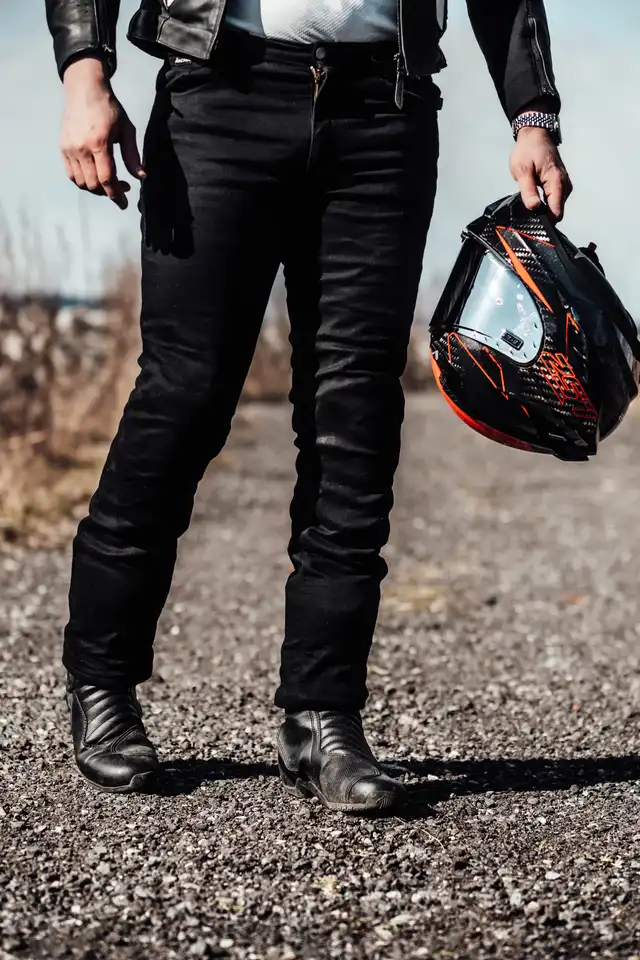 Richa Jegging Kevlar MC-Jeans Herre Svart Lengde: 30 