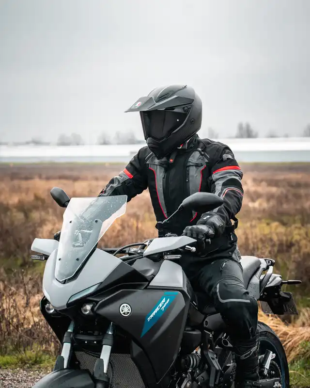 Richa Infinity 2 Pro MC-Jakke Svart/Grå/Rød 