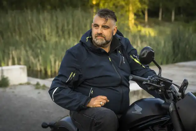 Sweep Breakout Softshell MC-Jakke Navy Blå 