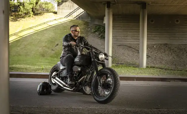 Bullfighter Café Cruiser Skinnjakke Svart 