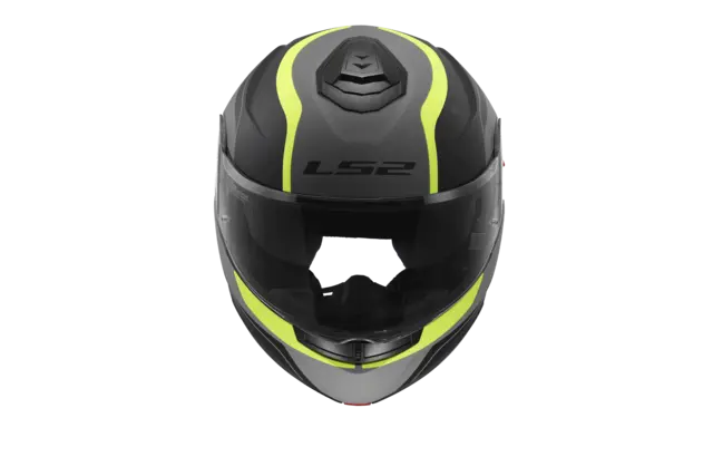 LS2 Åpningshjelm FF908 Strobe II Monza Svart/Gul 