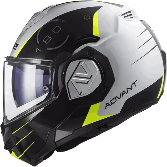 LS2 Åpningshjelm FF906 Advant Codex Svart/Hvit 