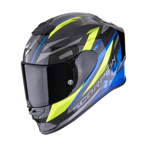 Scorpion EXO-R1 EVO CARBON AIR RUNNER EXO-R1 EVO CARBON RUNNER Sort/Blå/Gul