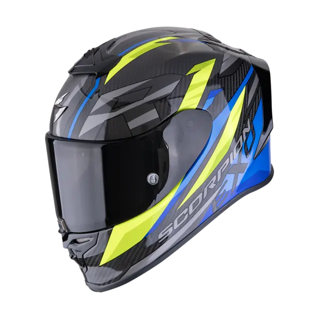 Scorpion EXO-R1 EVO CARBON AIR RUNNER EXO-R1 EVO CARBON RUNNER Sort/Blå/Gul 
