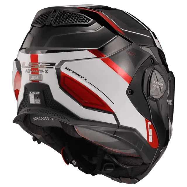 LS2 Åpningshjelm FF901 Advant X Spectrum Svart/Hvit/Rød 