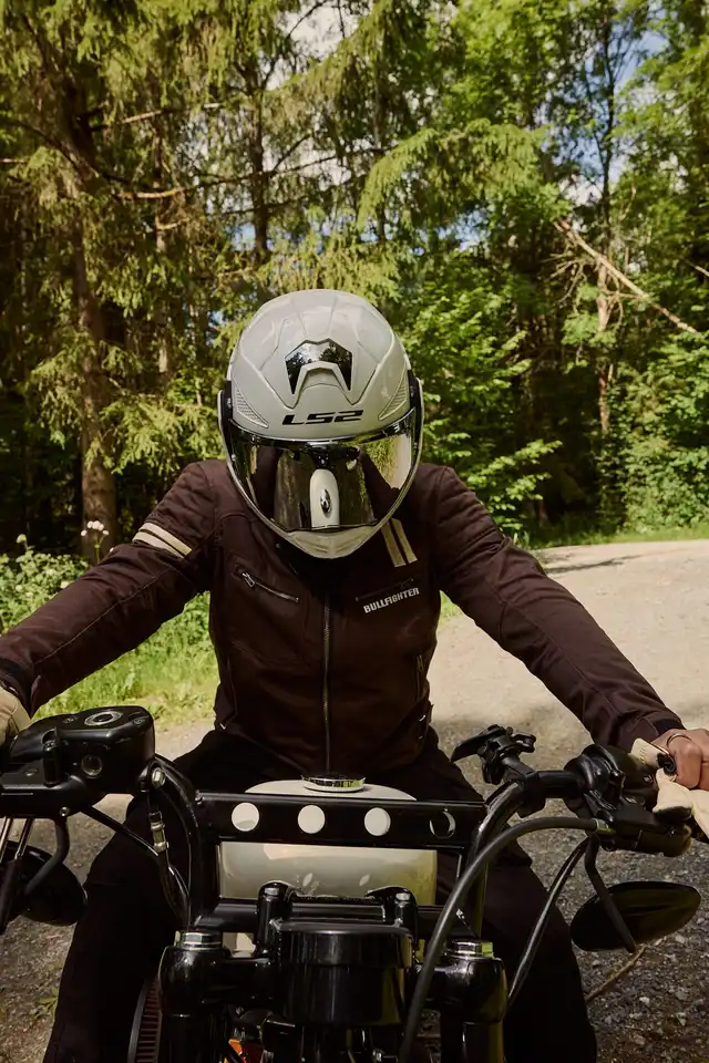 LS2 Åpningshjelm FF901 Advant X Solid Hvit 