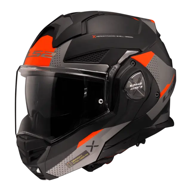 LS2 Åpningshjelm FF901 Advant X Oblivion Matt Svart/Rød 