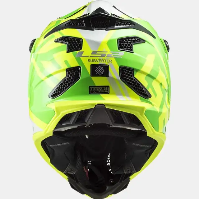 LS2 Crosshjelm MX700 Subverter Gammax Gul/Grønn 