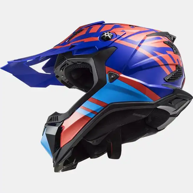 LS2 Crosshjelm MX700 Subverter Gammax Rød/Blå 