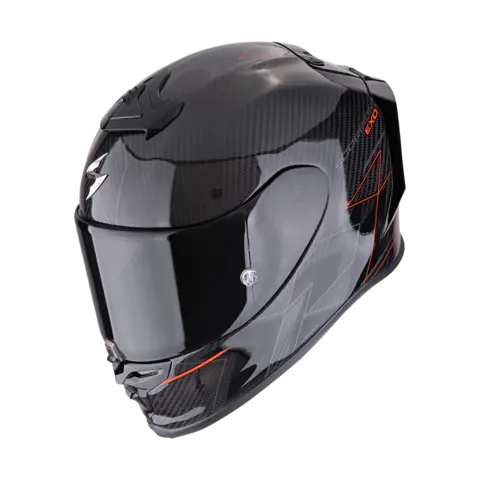Scorpion EXO-R1 Evo Carbon Cynergy EXO-R1 EVO CARBON AIR CYNERGY Sort/Rød