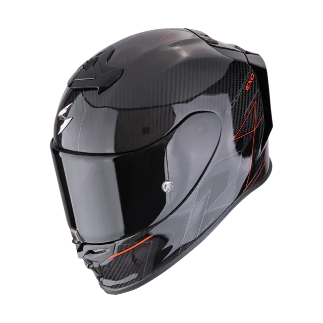 Scorpion EXO-R1 Evo Carbon Cynergy EXO-R1 EVO CARBON AIR CYNERGY Sort/Rød 