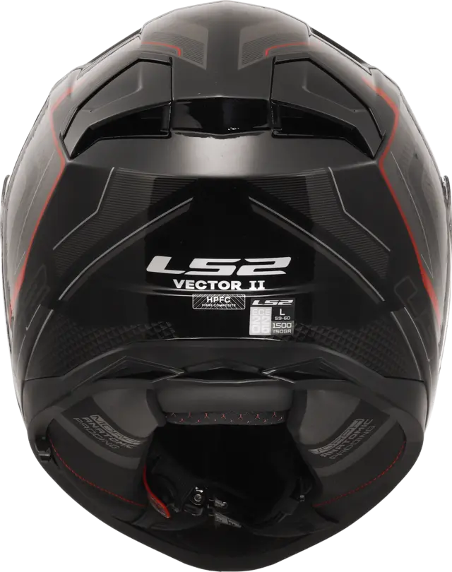 LS2 MC-Hjelm FF811 Vector II Alizer Svart/Rød 