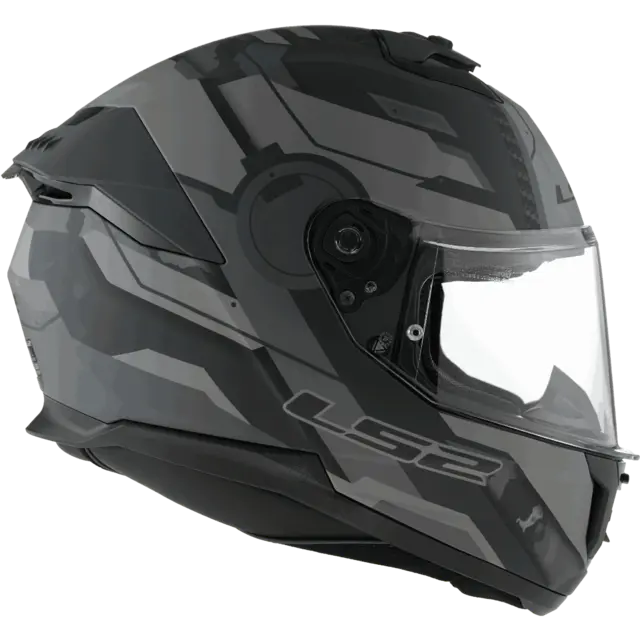 LS2 MC-Hjelm FF808 Stream II Matt Titanium Grå 