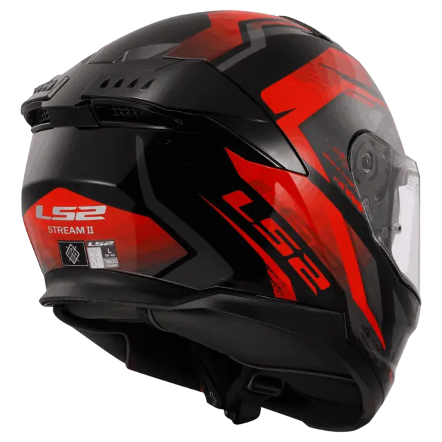 LS2 MC-Hjelm FF808 Stream II Svart/Rød 