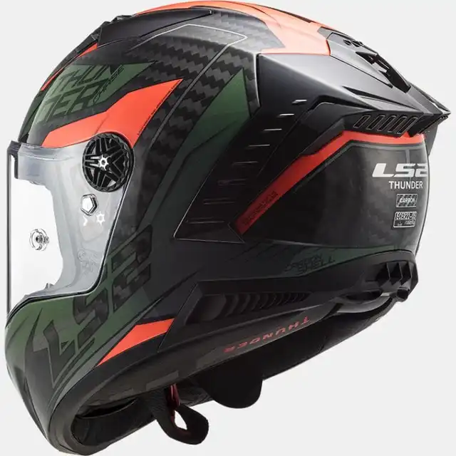 LS2 MC-Helhjelm FF805 Thunder Chase Grønn/Oransje 