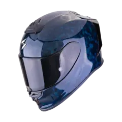 Scorpion EXO-R1 Evo Onyx Carbon Blå Topp Racinghjelm fra Scorpion!