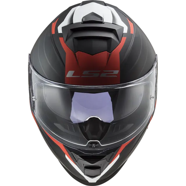 LS2 MC-Hjelm FF800 Storm II Nerve Svart/Rød 