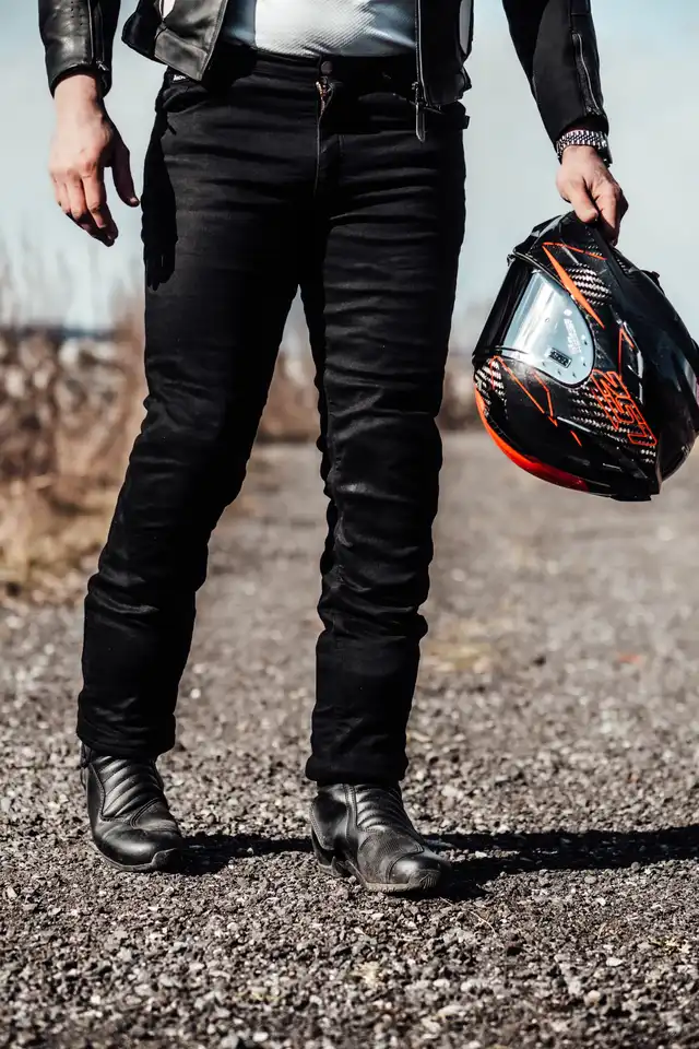 Richa Jegging Kevlar MC-Jeans Herre Svart Lengde: 30 