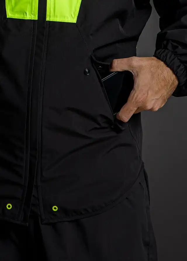 LS2 Regnjakke X-Rain Svart/Gul 